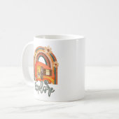 エクスプローラーキャンピングレインボーヴィンテージ コーヒーマグカップ (正面左)