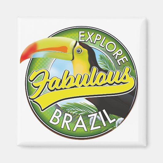エクスプローラーファビラスブラジルロゴ マグネット (正面)