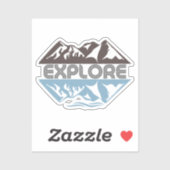 エクスプローラーマウンテンアンドウォーター鏡 シール (シート)