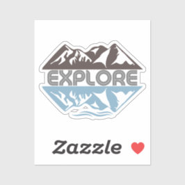 エクスプローラーマウンテンアンドウォーター鏡 シール