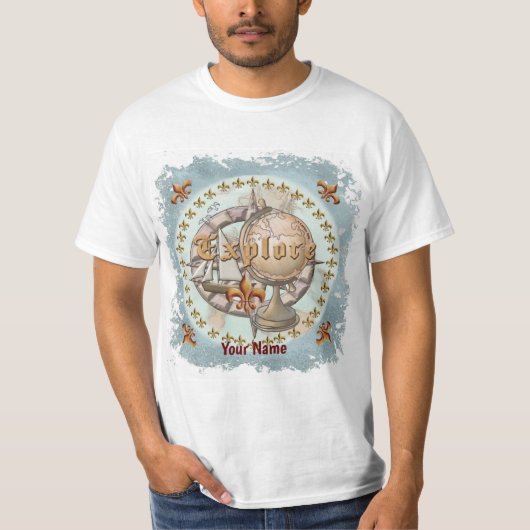 エクスプローラーマップTシャツ Tシャツ (正面)