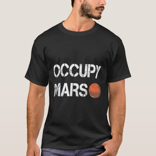 エクスプローラ占有火星宇宙 Tシャツ (正面)
