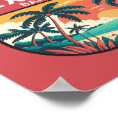 エクスマバハマレトロエンブレム ポスター (角)