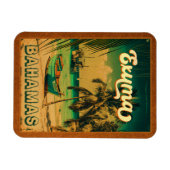 エクスマバハマヴィンテージビーチお土産 マグネット (横)