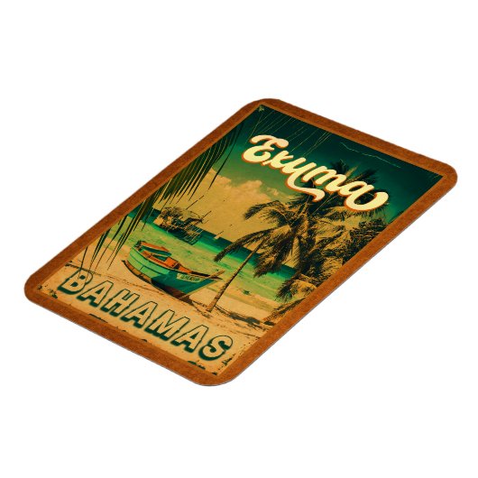 エクスマバハマヴィンテージビーチお土産 マグネット (左側)