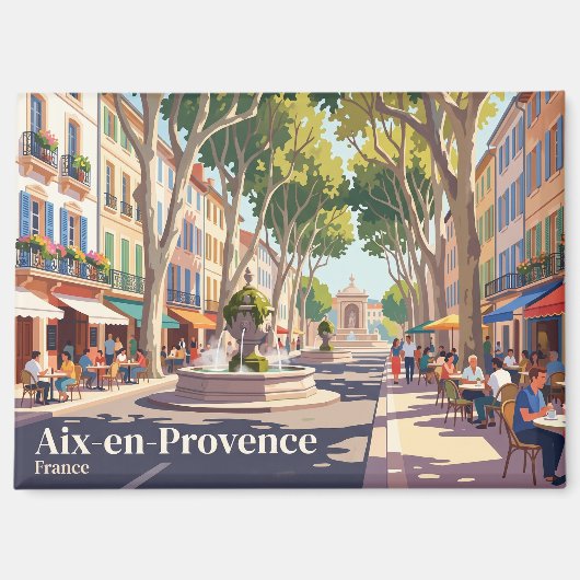 エクス・アン・プロヴァンス フランス マグネット (正面)