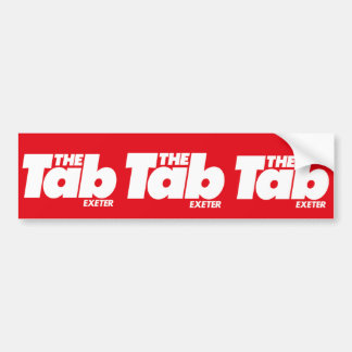 エクセタータブのバンパーステッカー バンパーステッカー