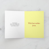 エクセター大聖堂クリスマスカード シーズンカード (内部)