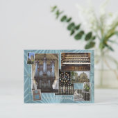 エクセター大聖堂モンタージュイングランド、はがき ポストカード (スタンド正面)