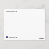 エクセター運河, デヴォン, イギリス ポストカード (裏面)