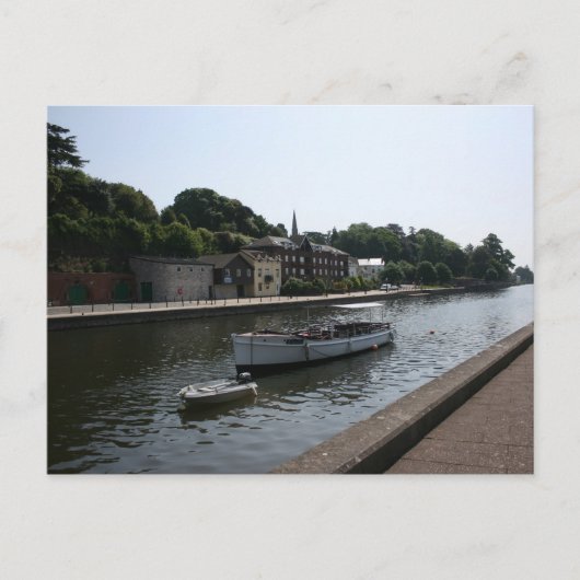 エクセター運河, デヴォン, イギリス ポストカード (正面)