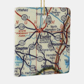エクセターNHヴィンテージマップ セラミックオーナメント (右)