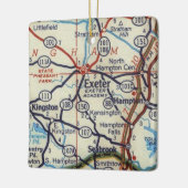 エクセターNHヴィンテージマップ セラミックオーナメント (左)