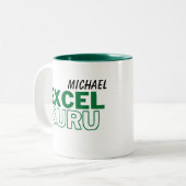 エクセルグルおもしろい会計 ツートーンマグカップ (正面左)