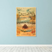 エクセルシオールキラーフィ壮大な勝利シアター キャンバスプリント (インサイチュ (ウッドフロア))