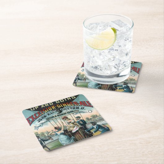 エクセルシオールジンジャーエール スクエアペーパーコースター (インサイチュ)