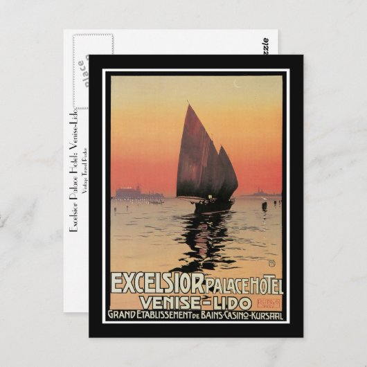 エクセルシオールパレスホテル:ヴェニス・リド ポストカード (正面/裏面)
