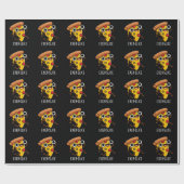 エクセルスライスおもしろいピザプンダークBG ラッピングペーパー (フラット)