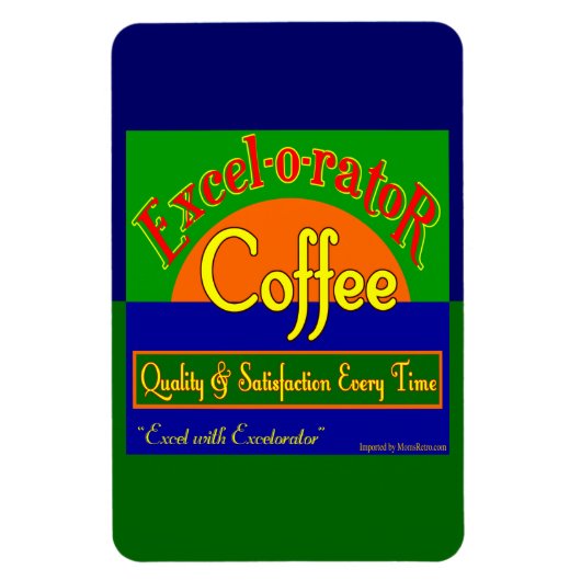エクセルテータコーヒークラートレトロマグネット マグネット (縦)