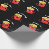 エクセルフリおもしろいーズPuns Dark BG ラッピングペーパー (角)