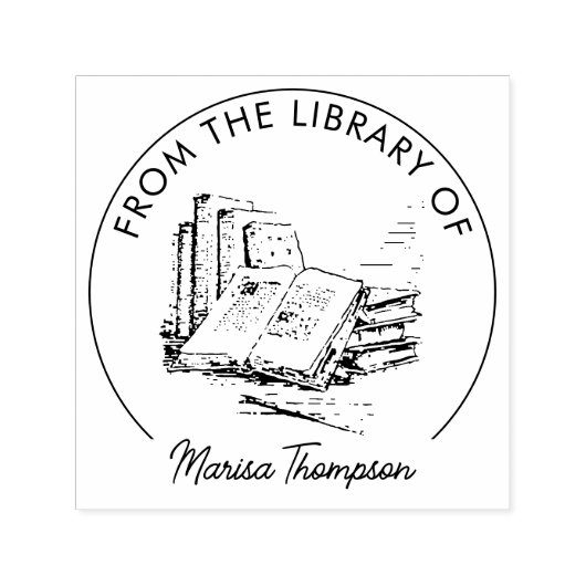 エクセレブリス書庫のスクリプトブック セルフインキングスタンプ (デザイン)