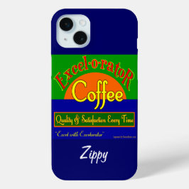 エクセロレーターコおもしろいーヒーレトロアートiPhoneケース iPhone 15 Miniケース