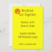 エクセロレーター コーヒー カスタム インビテーション テンプレート (裏面)