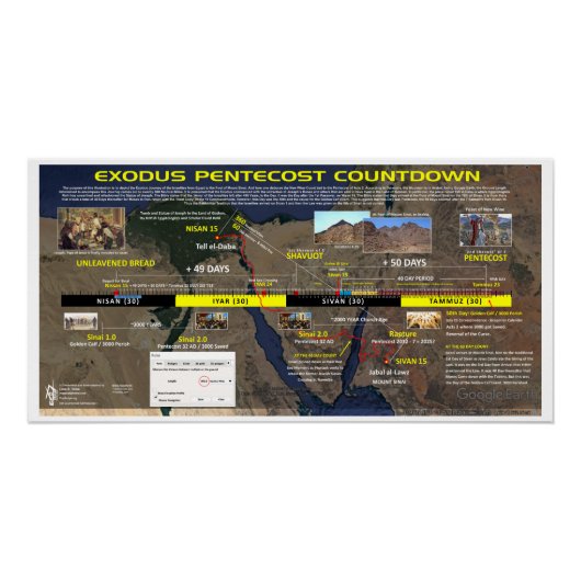 エクソダス五旬節カレンダー ポスター (正面)