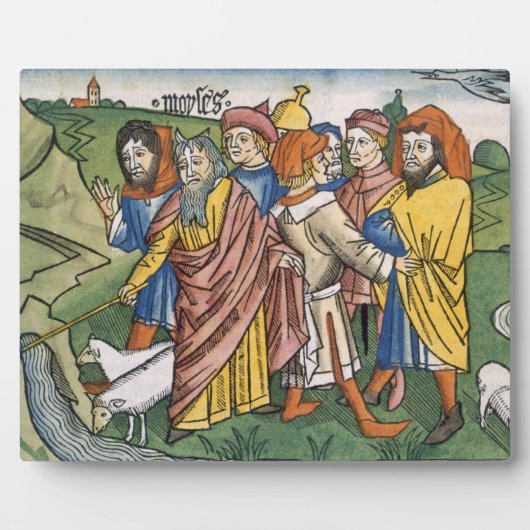 エクソダス17 1-7モーゼは、 フォトプラーク (正面)