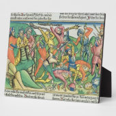 エクソダス17 8-15アーロンとフルがモーゼの手を支える フォトプラーク (側面)