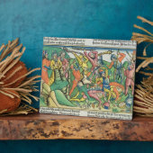 エクソダス17 8-15アーロンとフルがモーゼの手を支える フォトプラーク (側面)