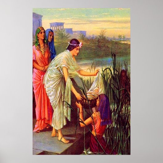 エクソダス2ベビーモーセ描スザナイル ポスター (正面)