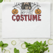 エクゾーストマムはハロウィンの魔女のコーヒーの衣装 キッチンタオル (折り畳み)
