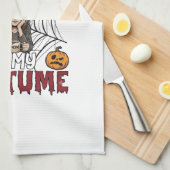 エクゾーストマムはハロウィンの魔女のコーヒーの衣装 キッチンタオル (四つ折り)