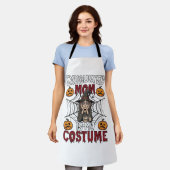 エクゾーストマムはハロウィンの魔女のコーヒーパンプキンの仮装 エプロン (着用した状態)