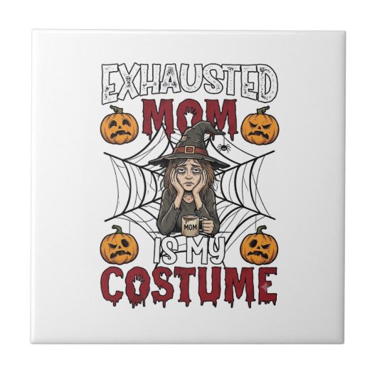 エクゾーストマムはハロウィンウィッチのコーヒーの衣装 タイル (正面)