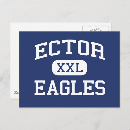 エクターイーグルス中学 – オデッサテキサス州 ポストカード (正面/裏面)
