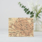 エクフランスヴィンテージマップポストカード ポストカード (スタンド正面)