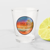 エクマバハマレトロサンセットトラベル土産1950s ショットグラス (正面)