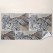 エクマ ビーチタオル (正面)