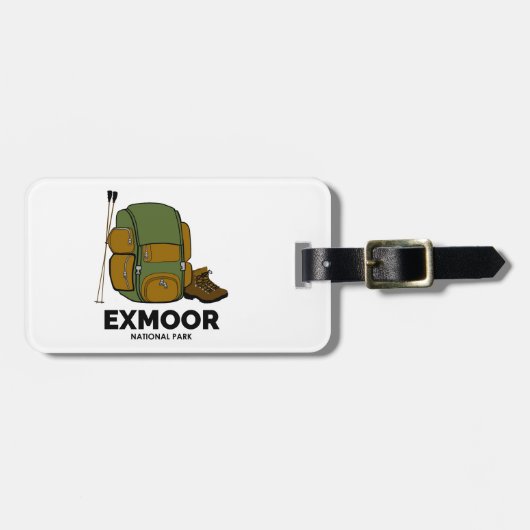 エクムーアナショナルパークバックパック ラゲッジタグ (正面横)