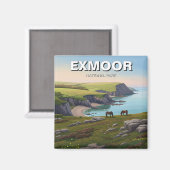 エクムーアナショナルパークポニートラベル マグネット (正面/裏面)