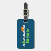 エクムーアナショナルパークレトロ ラゲッジタグ (正面縦)