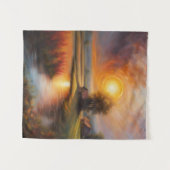 エクリッ太陽のプ春クリークオンアファーム タペストリー (正面(横))