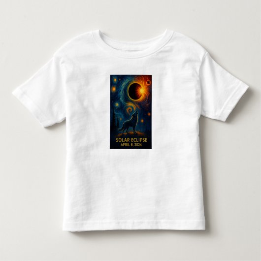 エクリプウルフ太陽のスターリーナイトウィルダン トドラーTシャツ (正面)