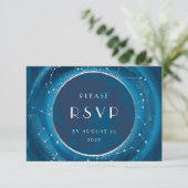 エクリプスムーン ウェディング RSVP カード (スタンド正面)