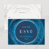 エクリプスムーン ウェディング RSVP カード (正面/裏面)