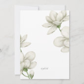 エクリュ フローラル シャワー 招待状 (裏面)