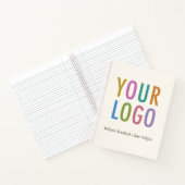 エクリュ 8.5x11 カスタマイズノートブック ロゴと名前付き ノートブック (内部)