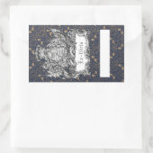 エクリリスドラゴン蔵書票 長方形シール (バッグ)